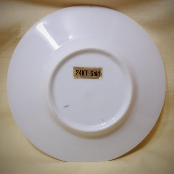 *** 24 kt gold CHOKIN Plate with "Peacock" Design *** - Picture 2 of 2